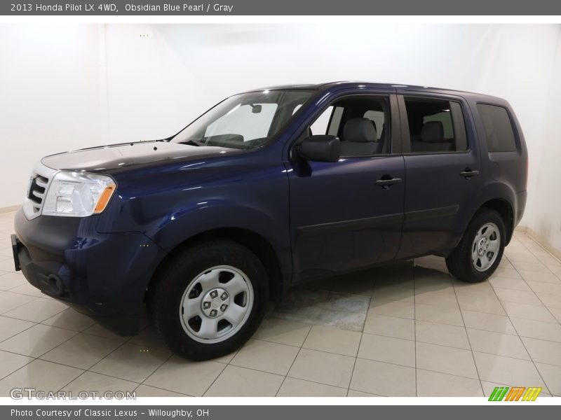 Obsidian Blue Pearl / Gray 2013 Honda Pilot LX 4WD