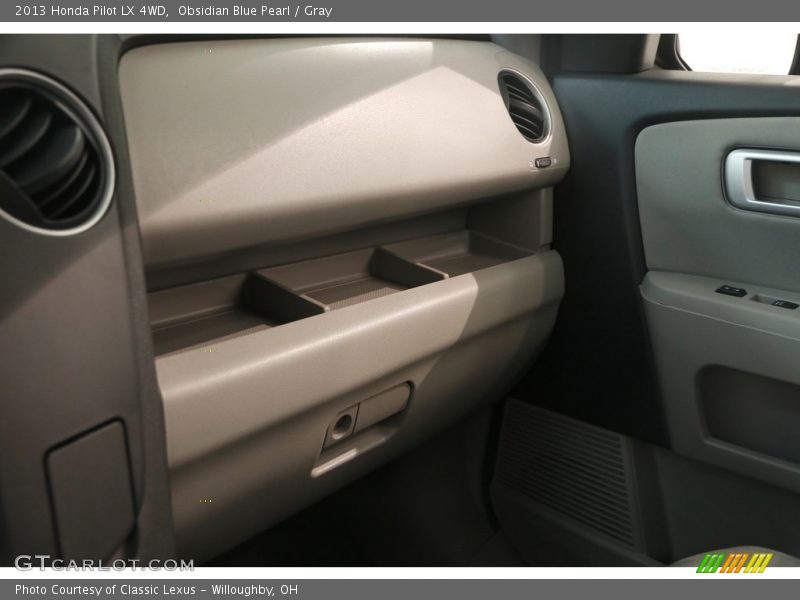 Obsidian Blue Pearl / Gray 2013 Honda Pilot LX 4WD