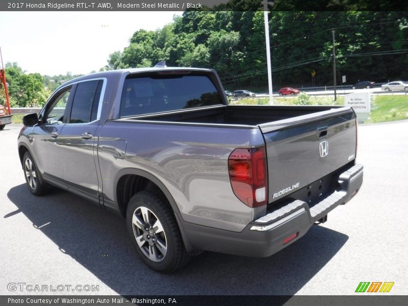 Modern Steel Metallic / Black 2017 Honda Ridgeline RTL-T AWD