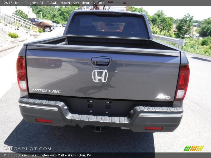 Modern Steel Metallic / Black 2017 Honda Ridgeline RTL-T AWD