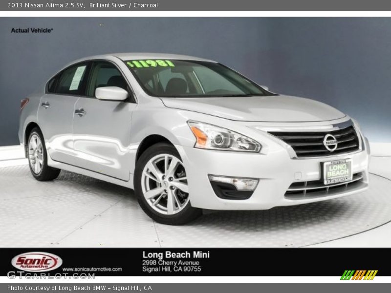 Brilliant Silver / Charcoal 2013 Nissan Altima 2.5 SV