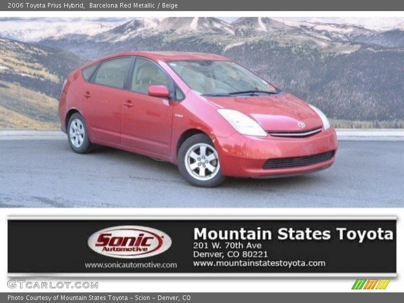 Barcelona Red Metallic / Beige 2006 Toyota Prius Hybrid
