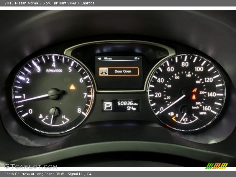 Brilliant Silver / Charcoal 2013 Nissan Altima 2.5 SV