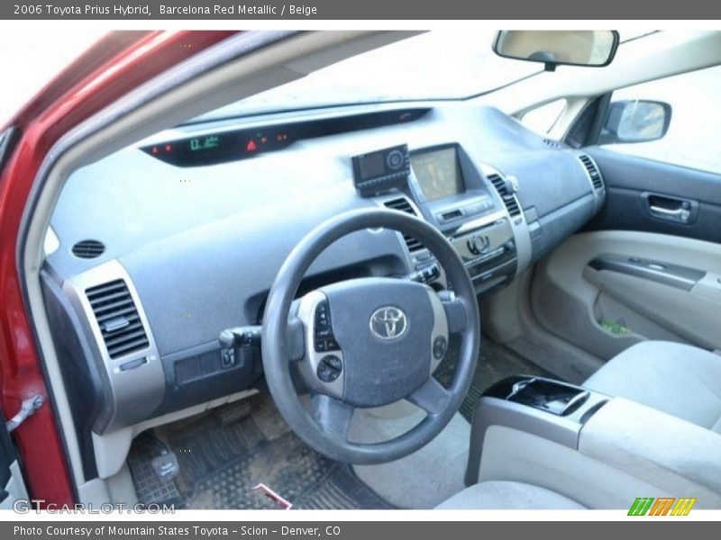 Barcelona Red Metallic / Beige 2006 Toyota Prius Hybrid