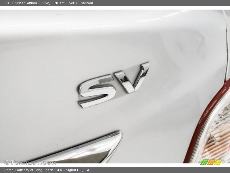 Brilliant Silver / Charcoal 2013 Nissan Altima 2.5 SV