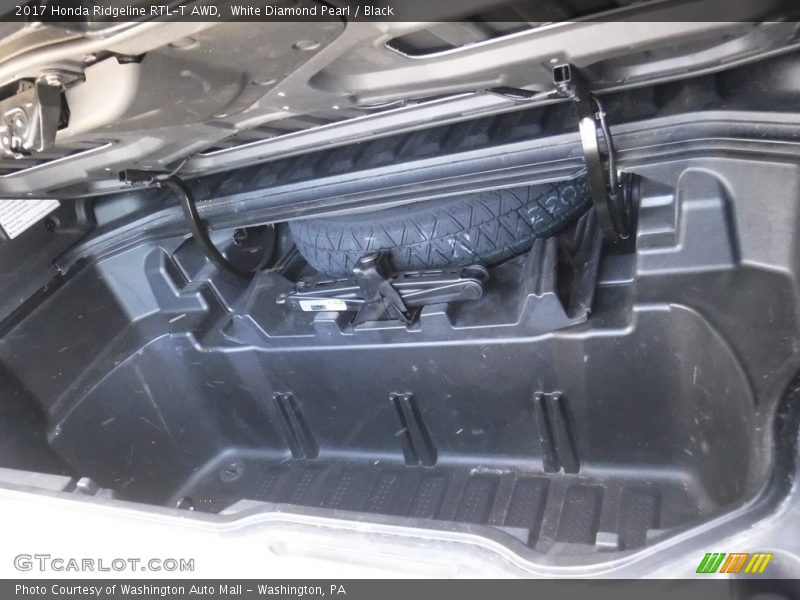 White Diamond Pearl / Black 2017 Honda Ridgeline RTL-T AWD