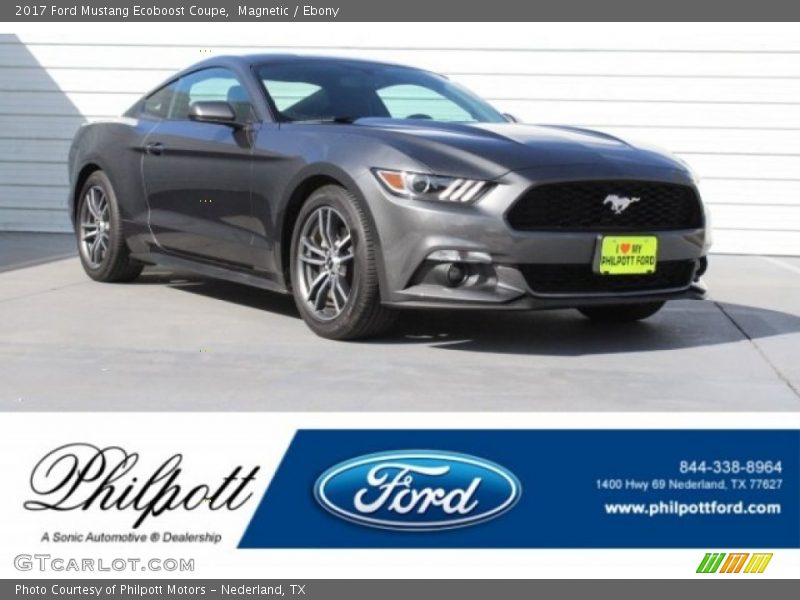 Magnetic / Ebony 2017 Ford Mustang Ecoboost Coupe