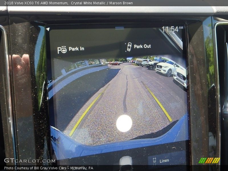 Crystal White Metallic / Maroon Brown 2018 Volvo XC60 T6 AWD Momentum