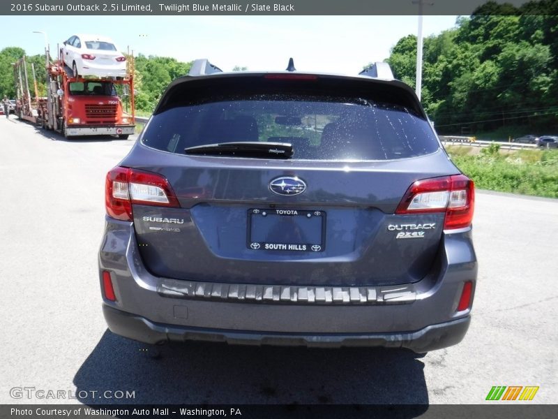 Twilight Blue Metallic / Slate Black 2016 Subaru Outback 2.5i Limited