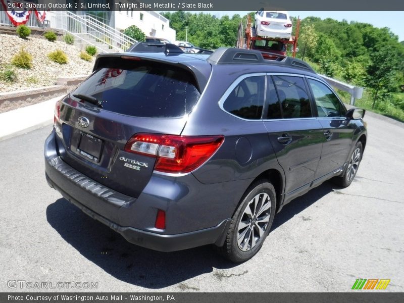 Twilight Blue Metallic / Slate Black 2016 Subaru Outback 2.5i Limited