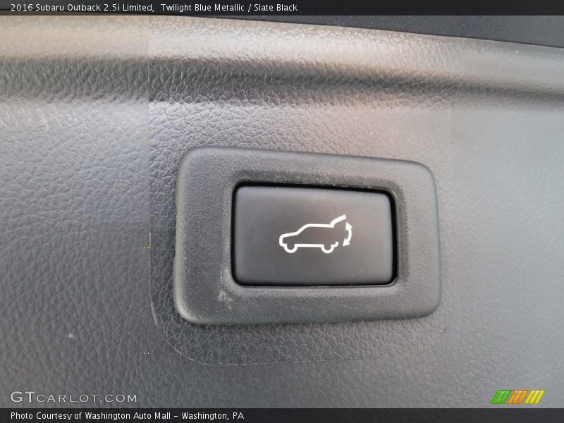 Twilight Blue Metallic / Slate Black 2016 Subaru Outback 2.5i Limited