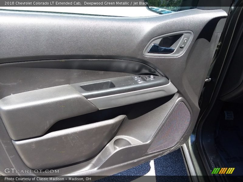 Deepwood Green Metallic / Jet Black 2018 Chevrolet Colorado LT Extended Cab
