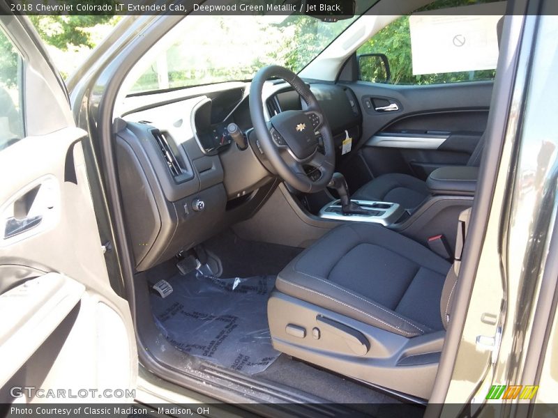 Deepwood Green Metallic / Jet Black 2018 Chevrolet Colorado LT Extended Cab