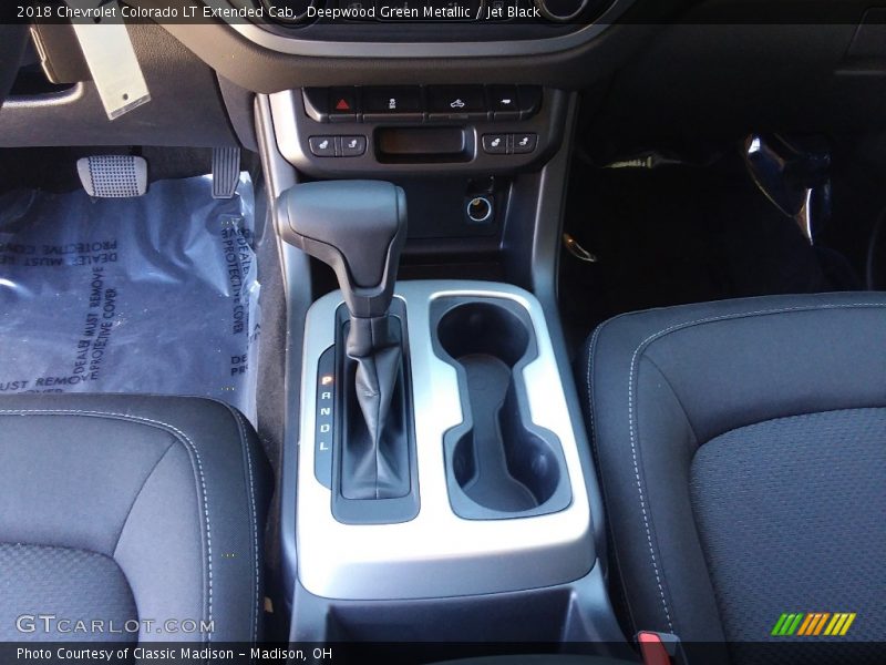 Deepwood Green Metallic / Jet Black 2018 Chevrolet Colorado LT Extended Cab