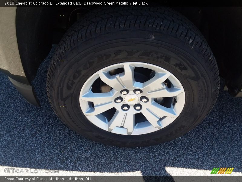 Deepwood Green Metallic / Jet Black 2018 Chevrolet Colorado LT Extended Cab