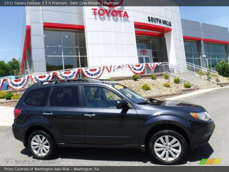Dark Gray Metallic / Platinum 2012 Subaru Forester 2.5 X Premium