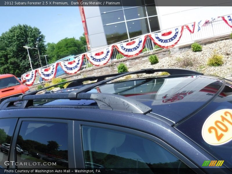 Dark Gray Metallic / Platinum 2012 Subaru Forester 2.5 X Premium