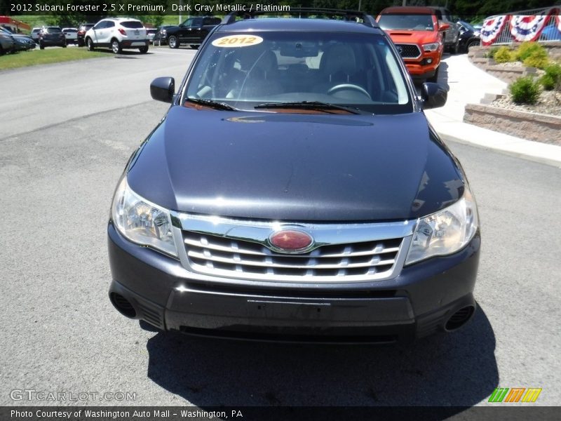 Dark Gray Metallic / Platinum 2012 Subaru Forester 2.5 X Premium