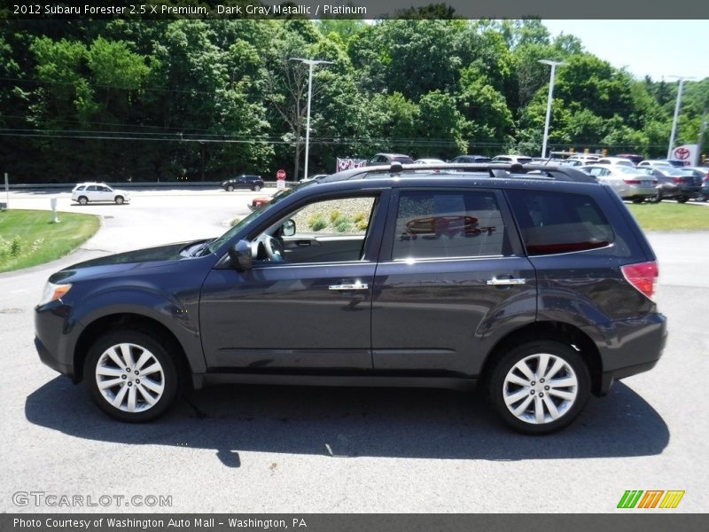 Dark Gray Metallic / Platinum 2012 Subaru Forester 2.5 X Premium