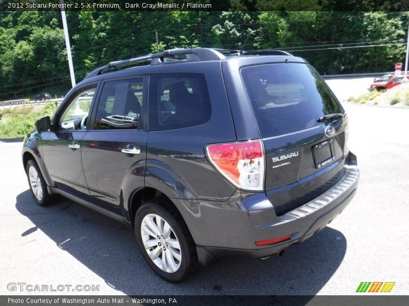 Dark Gray Metallic / Platinum 2012 Subaru Forester 2.5 X Premium