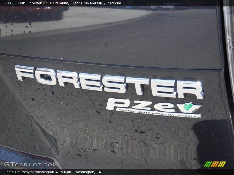 Dark Gray Metallic / Platinum 2012 Subaru Forester 2.5 X Premium