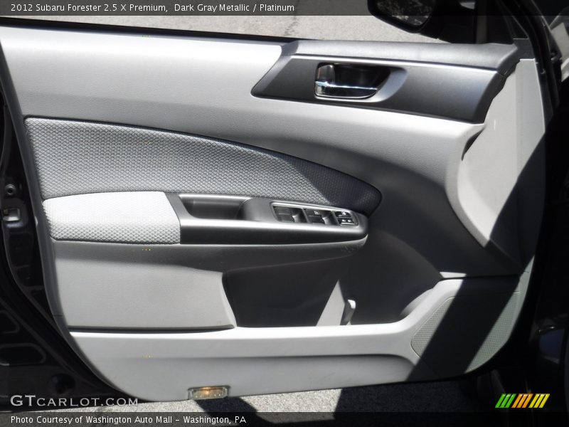 Dark Gray Metallic / Platinum 2012 Subaru Forester 2.5 X Premium