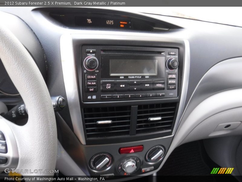 Dark Gray Metallic / Platinum 2012 Subaru Forester 2.5 X Premium