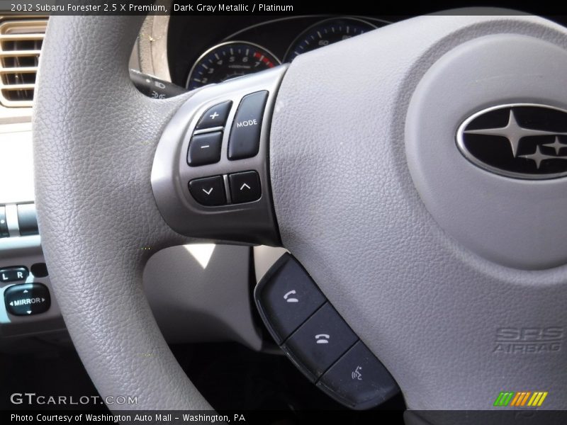 Dark Gray Metallic / Platinum 2012 Subaru Forester 2.5 X Premium