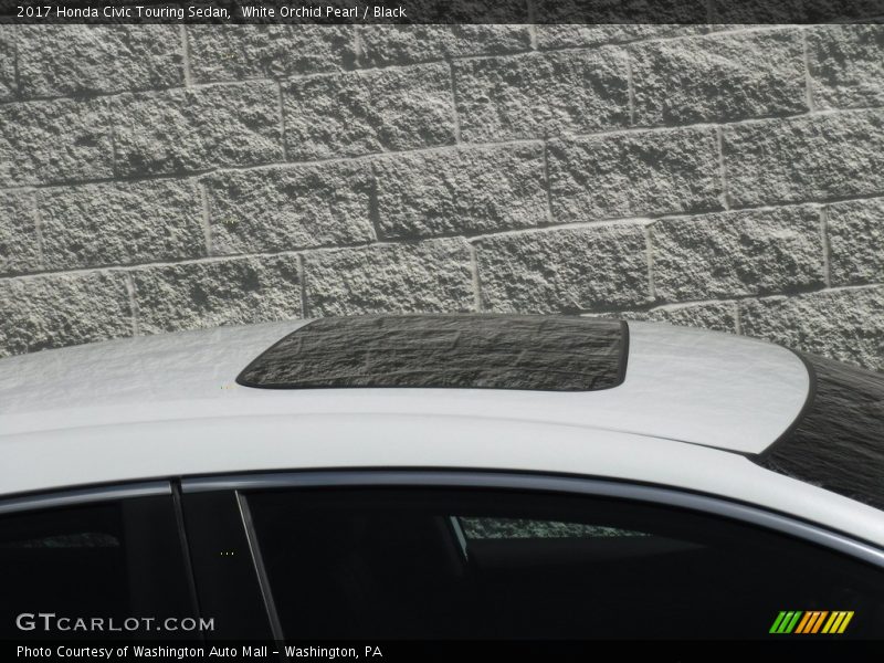 White Orchid Pearl / Black 2017 Honda Civic Touring Sedan