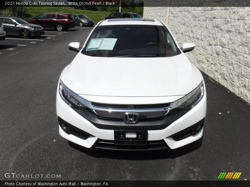 White Orchid Pearl / Black 2017 Honda Civic Touring Sedan