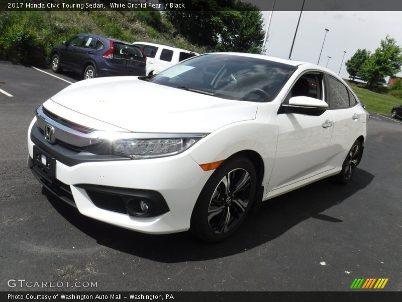 White Orchid Pearl / Black 2017 Honda Civic Touring Sedan