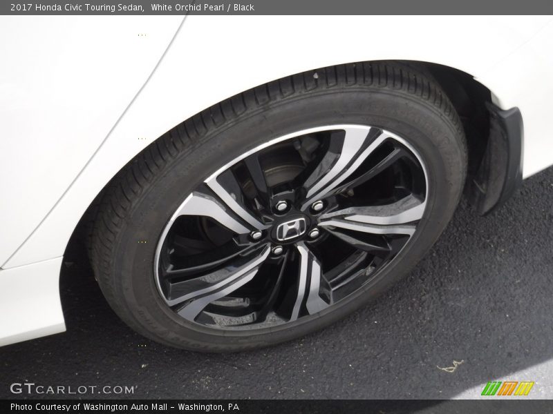 White Orchid Pearl / Black 2017 Honda Civic Touring Sedan