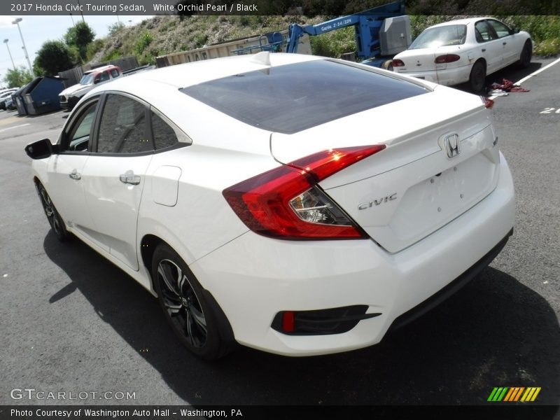 White Orchid Pearl / Black 2017 Honda Civic Touring Sedan