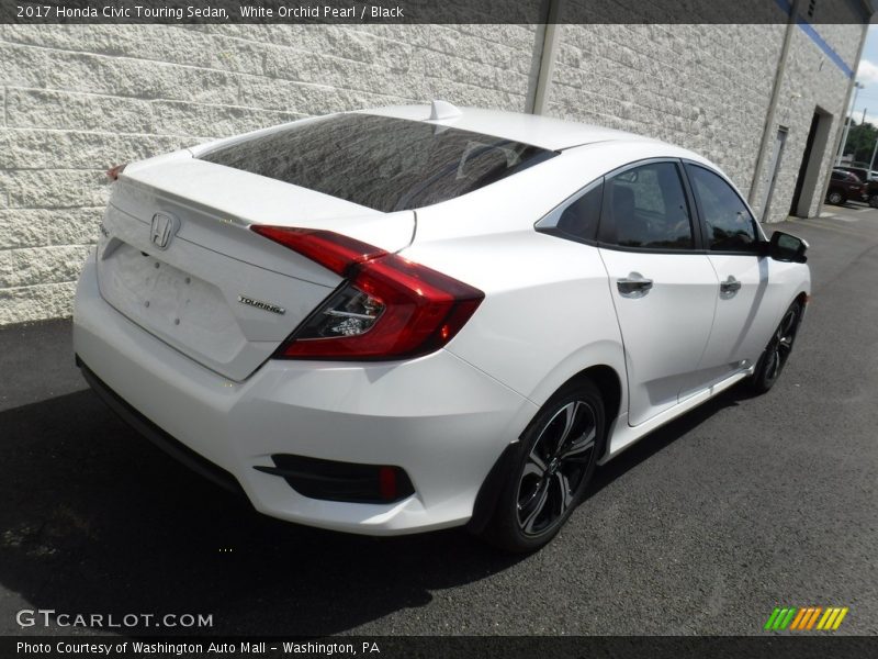 White Orchid Pearl / Black 2017 Honda Civic Touring Sedan