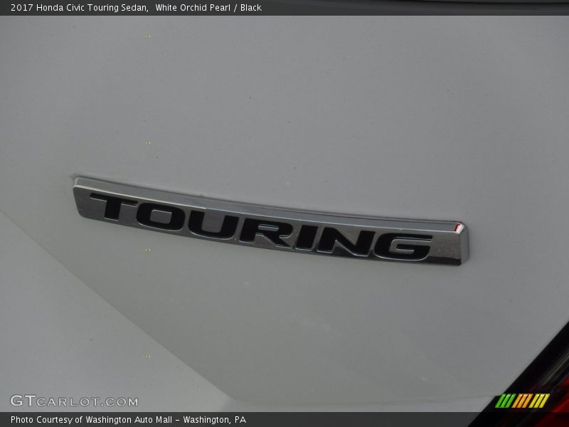 White Orchid Pearl / Black 2017 Honda Civic Touring Sedan