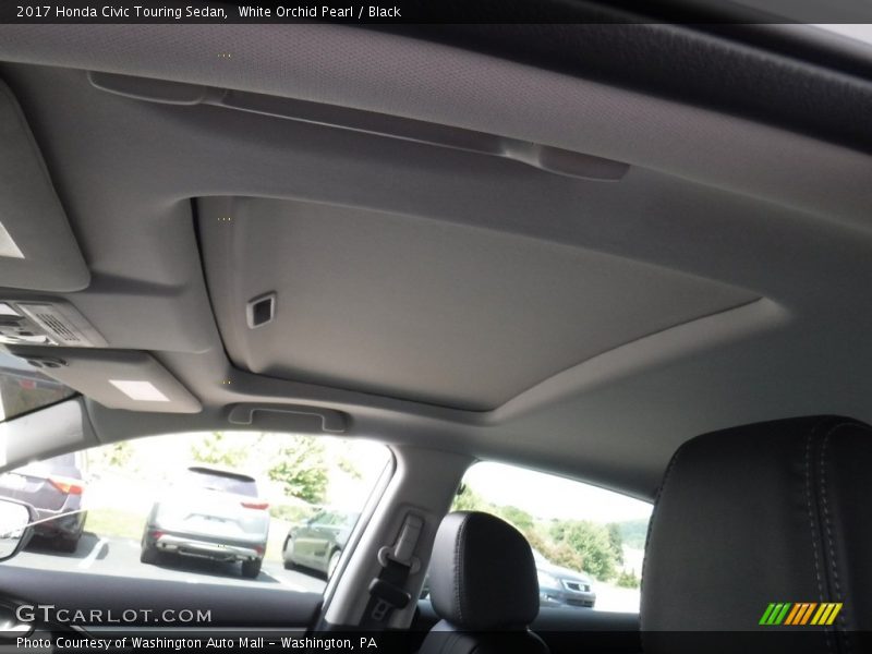 White Orchid Pearl / Black 2017 Honda Civic Touring Sedan
