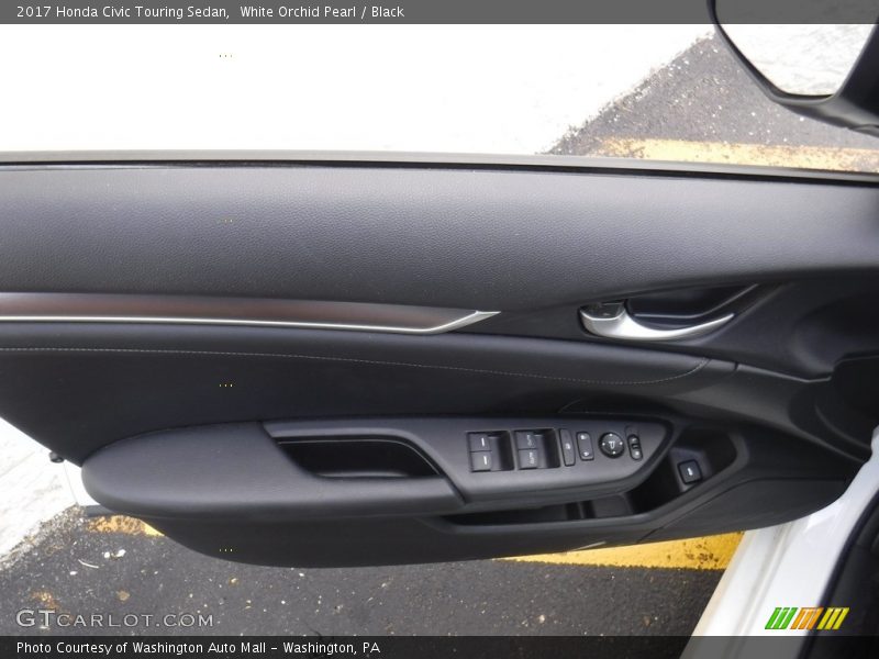 White Orchid Pearl / Black 2017 Honda Civic Touring Sedan