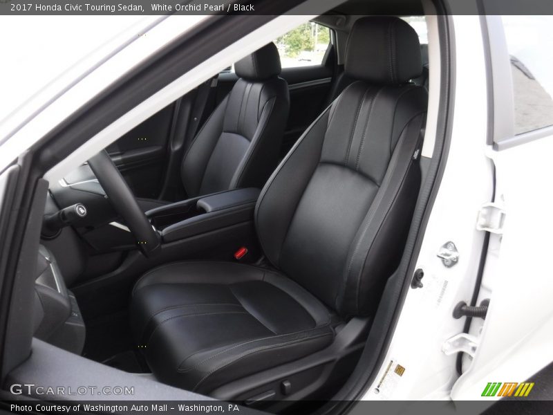 White Orchid Pearl / Black 2017 Honda Civic Touring Sedan