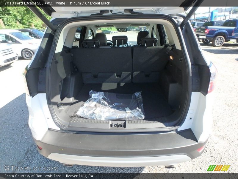 White Platinum / Charcoal Black 2018 Ford Escape SEL 4WD