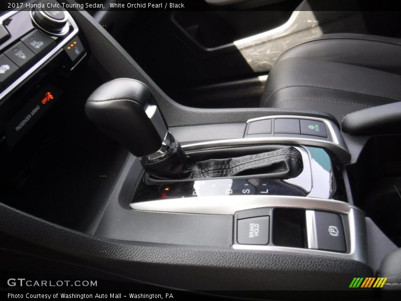 White Orchid Pearl / Black 2017 Honda Civic Touring Sedan