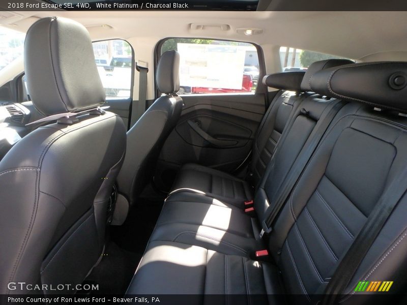 White Platinum / Charcoal Black 2018 Ford Escape SEL 4WD