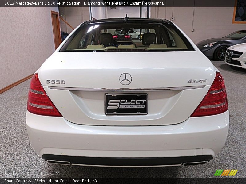 Diamond White Metallic / Cashmere/Savanna 2013 Mercedes-Benz S 550 4Matic Sedan