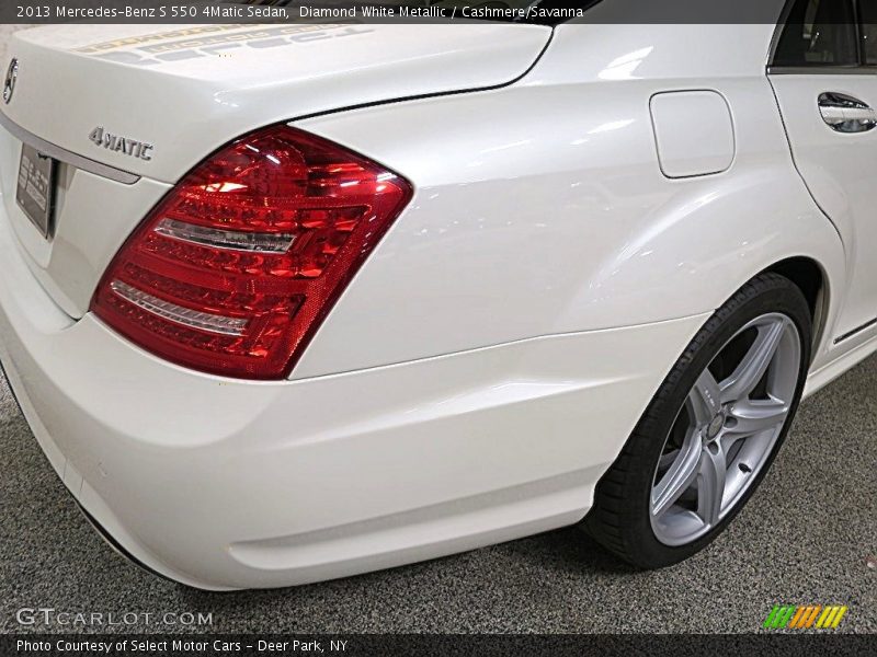 Diamond White Metallic / Cashmere/Savanna 2013 Mercedes-Benz S 550 4Matic Sedan