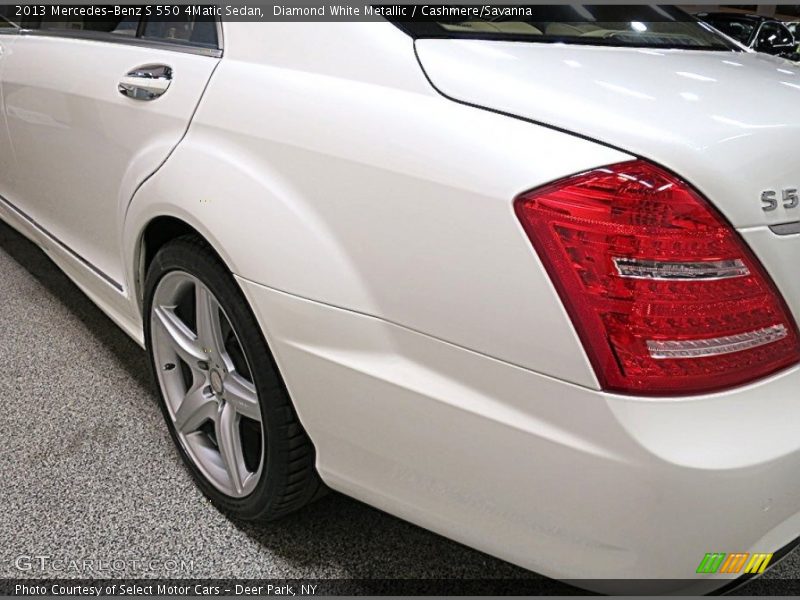 Diamond White Metallic / Cashmere/Savanna 2013 Mercedes-Benz S 550 4Matic Sedan
