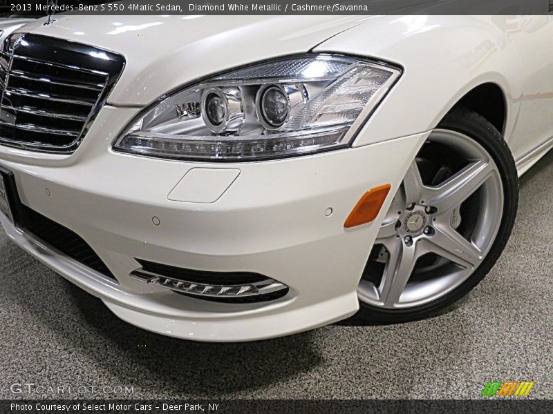 Diamond White Metallic / Cashmere/Savanna 2013 Mercedes-Benz S 550 4Matic Sedan