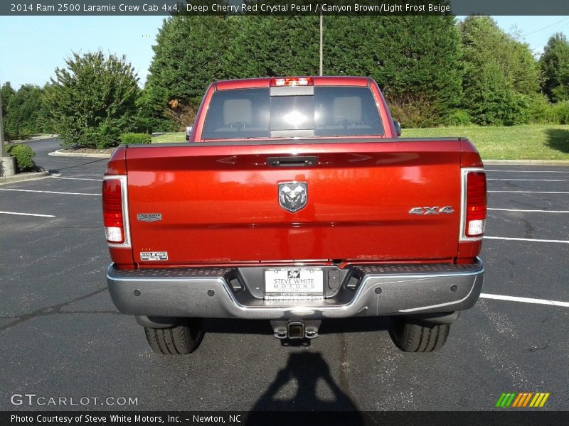 Deep Cherry Red Crystal Pearl / Canyon Brown/Light Frost Beige 2014 Ram 2500 Laramie Crew Cab 4x4