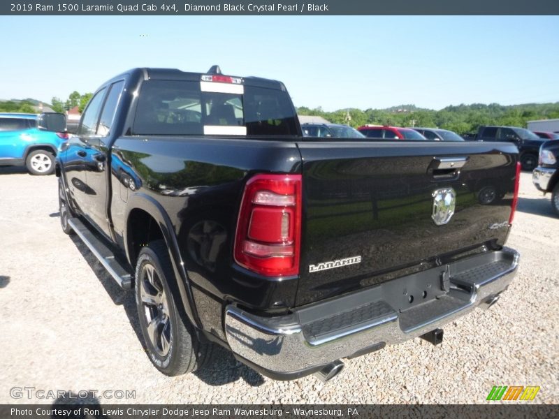 Diamond Black Crystal Pearl / Black 2019 Ram 1500 Laramie Quad Cab 4x4