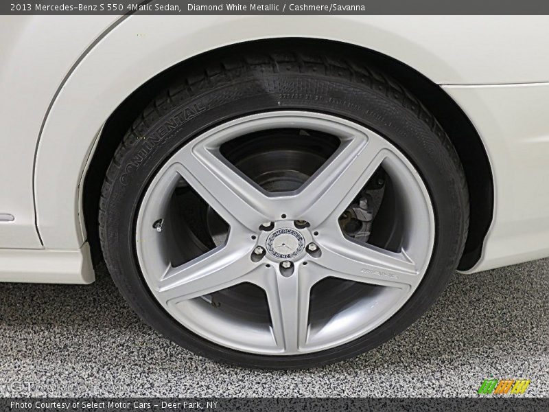 Diamond White Metallic / Cashmere/Savanna 2013 Mercedes-Benz S 550 4Matic Sedan