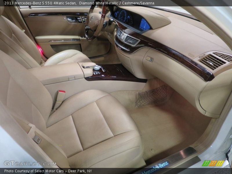 Diamond White Metallic / Cashmere/Savanna 2013 Mercedes-Benz S 550 4Matic Sedan