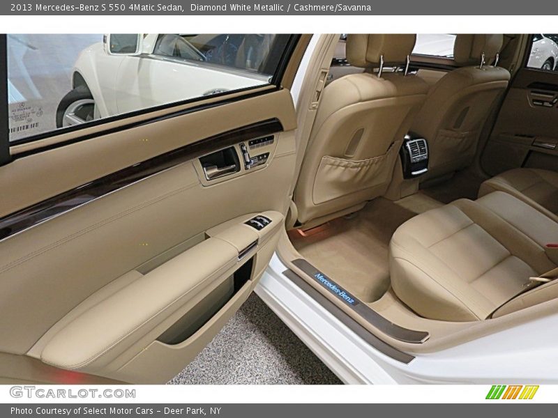 Diamond White Metallic / Cashmere/Savanna 2013 Mercedes-Benz S 550 4Matic Sedan